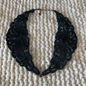 Handmade Black Lace Collar / Necklace